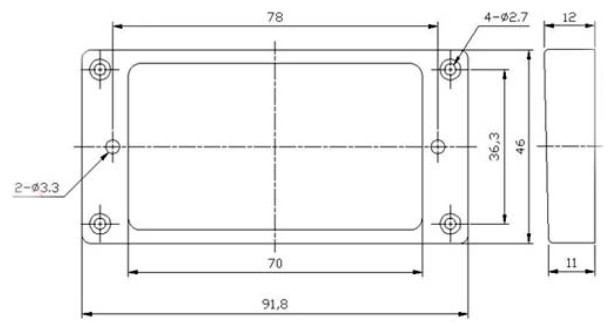 Humbucker Pickup Rings Flat Bottom