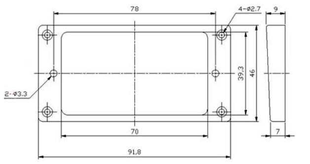 Humbucker Pickup Rings Curved Bottom