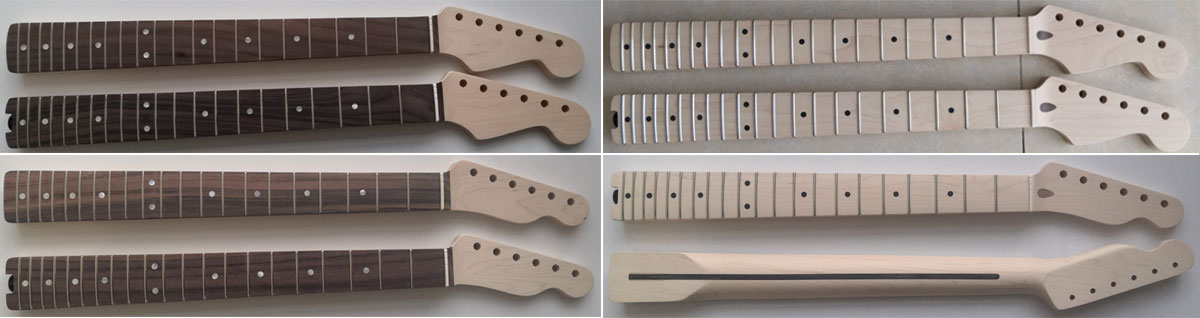 600 Strat and Tele Guitar Necks Shipped to the UK