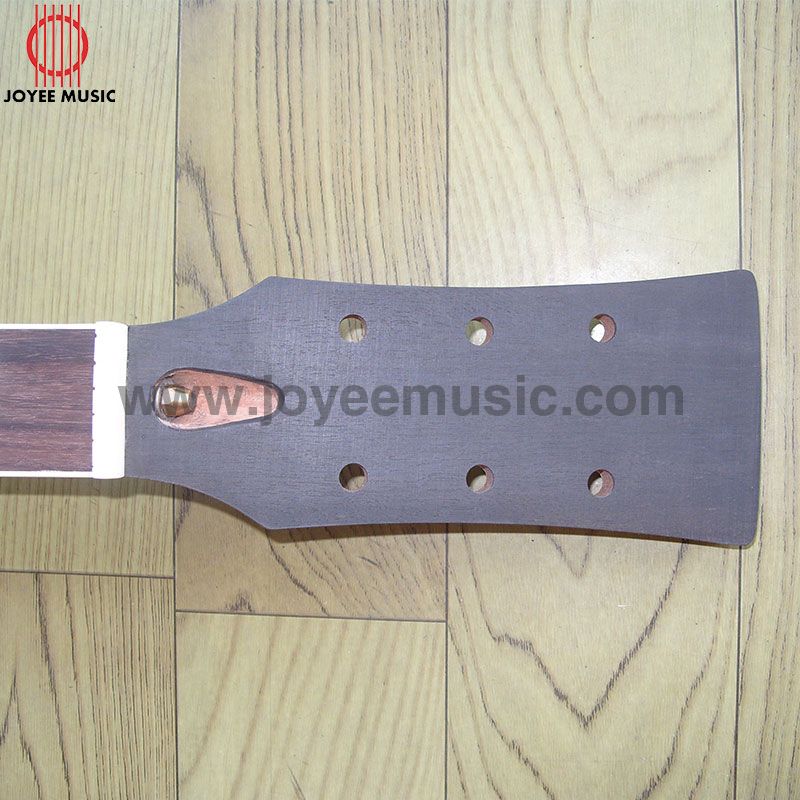 One Piece Mahogany LP Guitar Neck Ebony Headstock Veneer