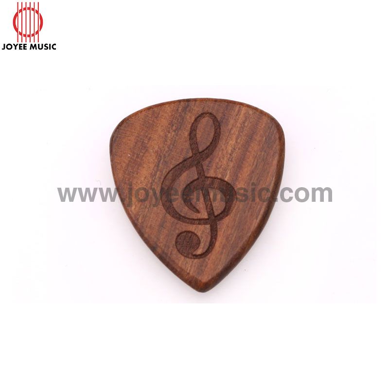 Custom Logo Design Engraved Real Wooden Guitar Picks