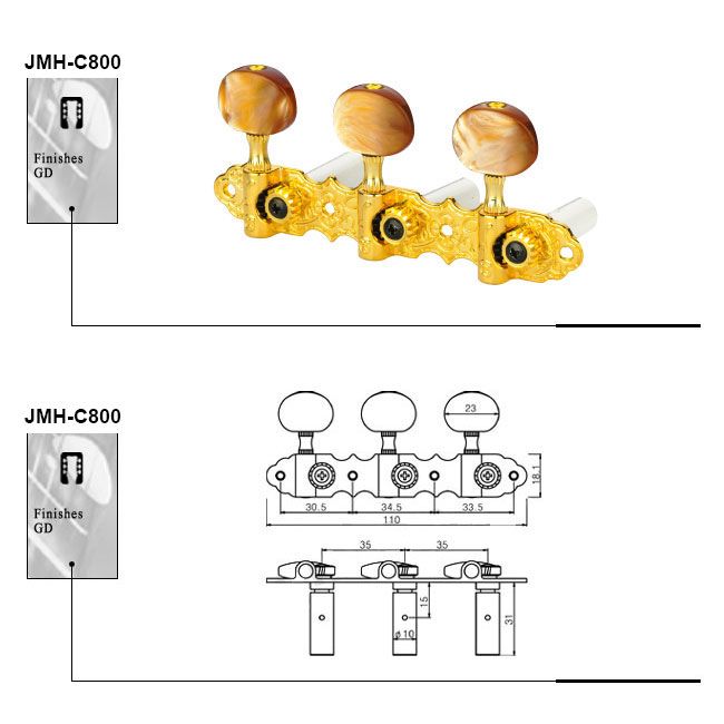 Classic Guitar Machine Heads