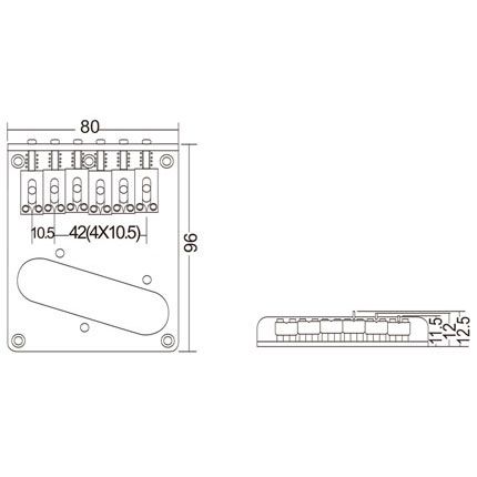 Tele Guitar Bridge Mordern Type