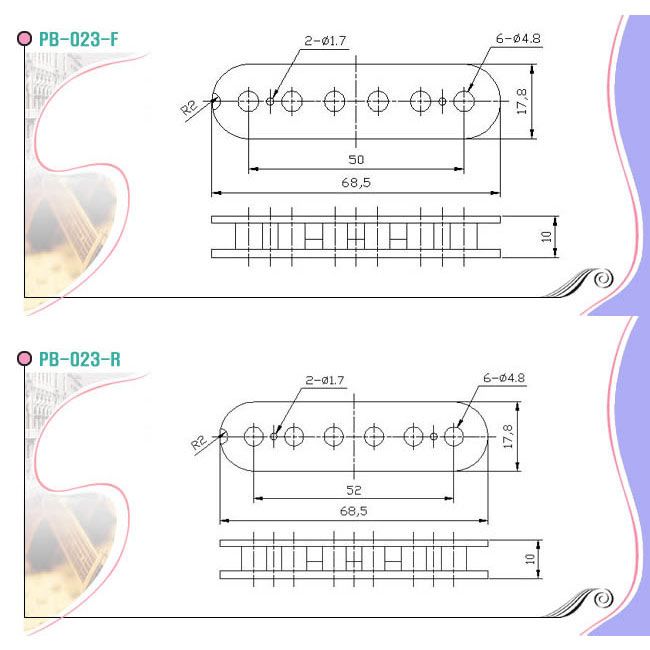 Guitar Humbucker Slug Side Pickup Bobbin