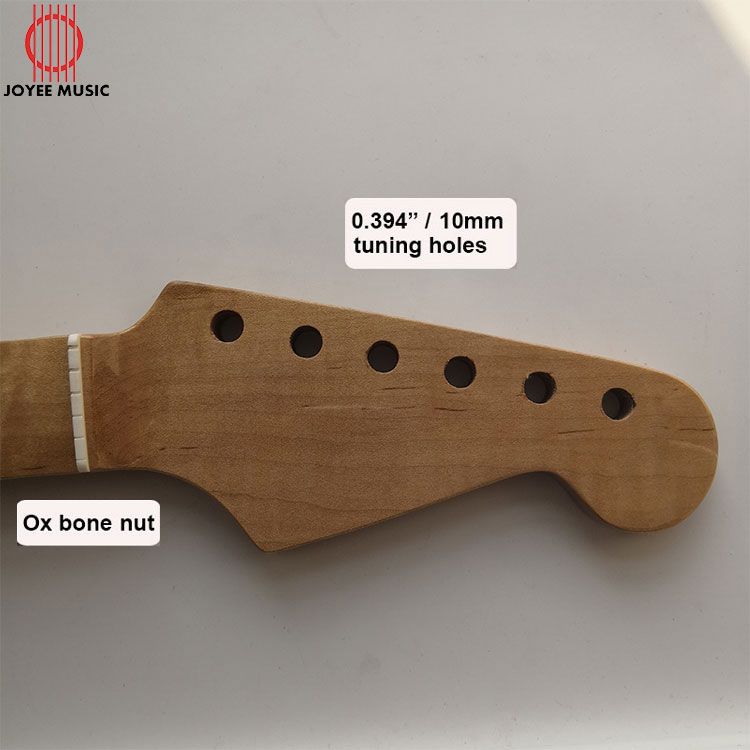 One Piece Roasted Flame Maple Strat Guitar Neck 