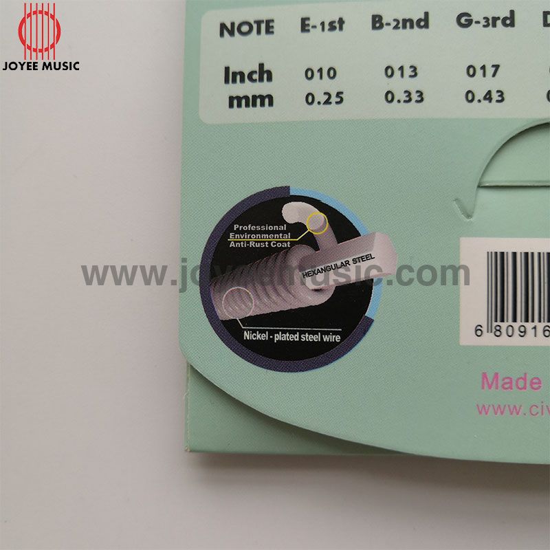 Electric Guitar Strings Gauged 1046