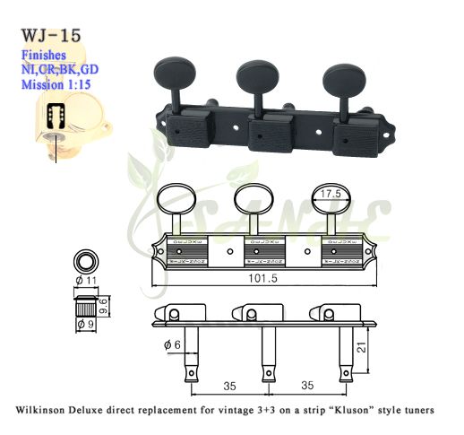 Guitar Tuning Machines Wilkinson Set of 2