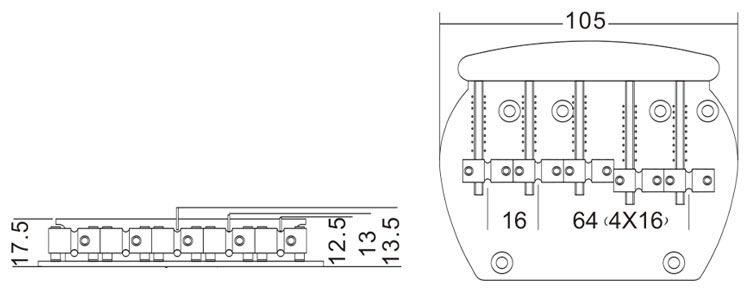 Bass Bridge 5-string Musicman Type