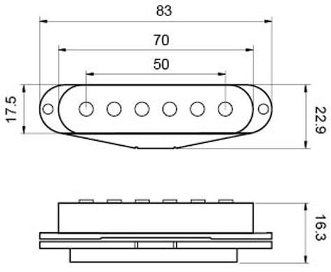 Single Coil Pickup Allen-screw Pole Pieces