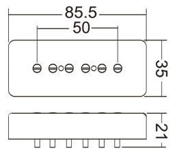 Single Coil Pickup P90 Style Soapbar Cover