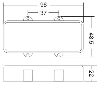 J Bass Humbucker Pickup Covered Type