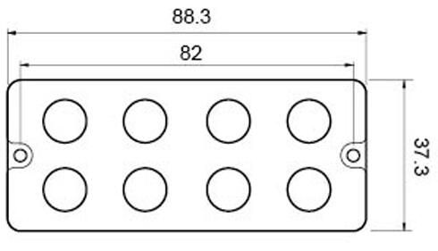 J Bass Humbucker Pickups Soap Bar 9.5mm Pole Pieces