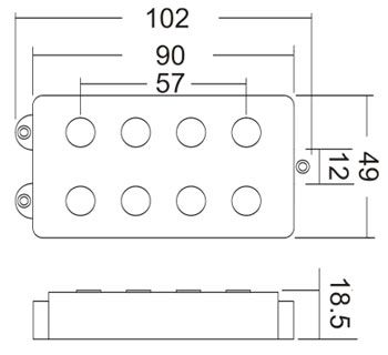 Musicman Bass Pickup Open Type