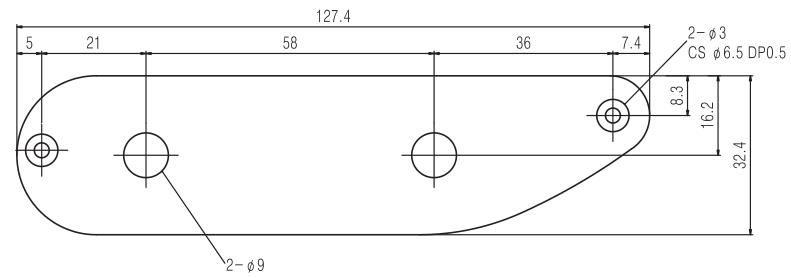 Control Plate P Bass / Tele 2 Holes