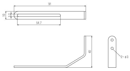 Pickguard Bracket Large Archtop Style