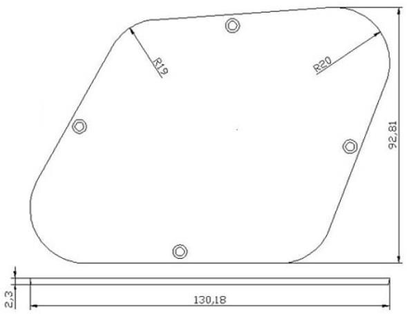 Control Cavity Cover Plate Les Paul Style