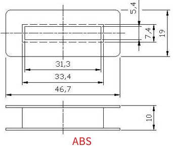 P Bass Pickup Bobbin Steel Bar Pole Piece Type