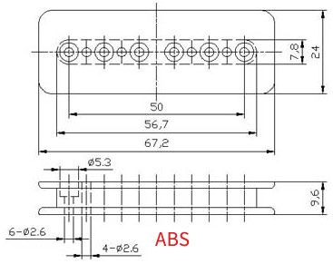 P90 Pickup Bobbin 67.2mm Long