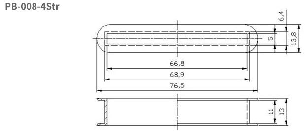 Bass Pickup Bobbins Slot Type