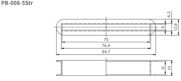 Bass Pickup Bobbins Slot Type