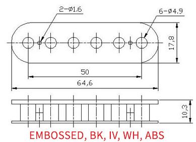 Humbucker Pickup Bobbin Slug Side Type