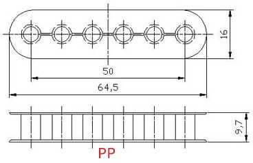 Humbucker Pickup Bobbin PP Material