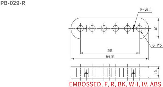 Humbucker Pickup Bobbins Slug Side Type