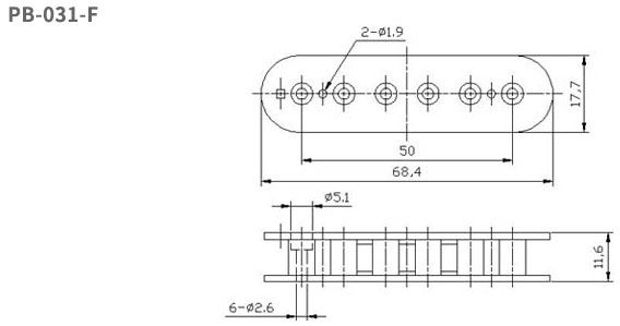 Humbucker Pickup Bobbins Screw Side Type