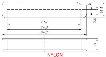 Humbucker Pickup Bobbins Nylon Material Slot Type