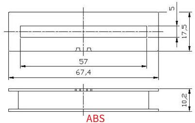 Humbucker Pickup Bobbin ABS Material Slot Type