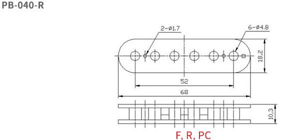 Humbucker Pickup Bobbins PC Material