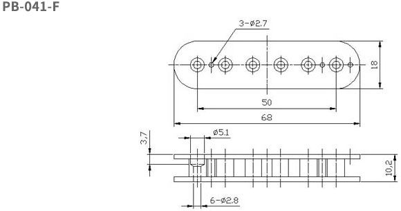 Humbucker Pickup Bobbins PC Material Screw Side