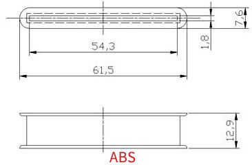 Mini Humbucker Pickup Bobbin Slot Type