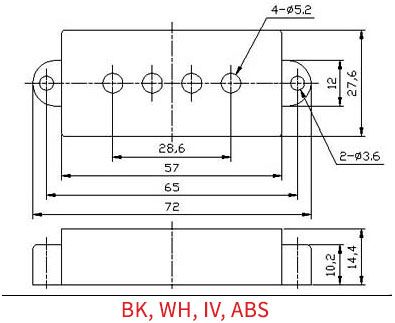 P Bass Pickup Cover Open Type