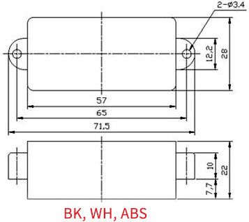 P Bass Pickup Cover Closed Type