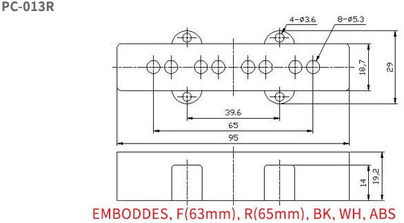 Jazz Bass Pickup Cover Set