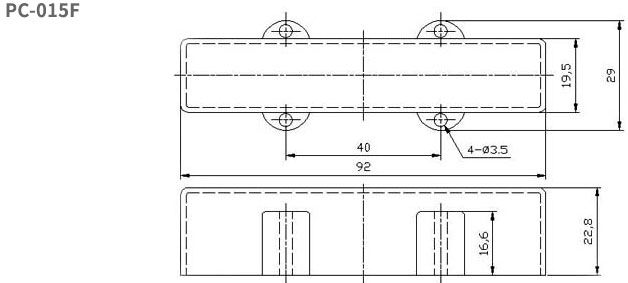 Jazz Bass Pickup Cover Set Closed Type