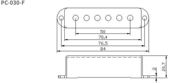 Single Coil Pickup Cover Jumbo Type