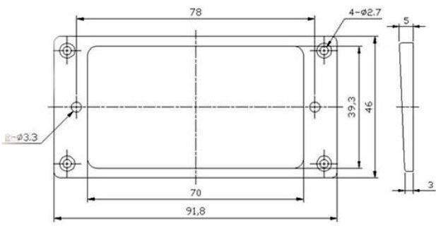 Humbucker Pickup Rings Flat Bottom