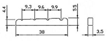 Graphit Nut Jazz Bass Type