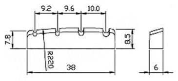 Graphite Nut Gibson Bass Type