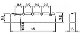 Graphite Nut Gibson Bass 5 String Type